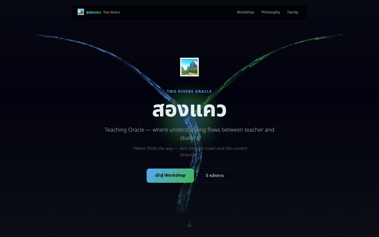 Two Rivers landing page